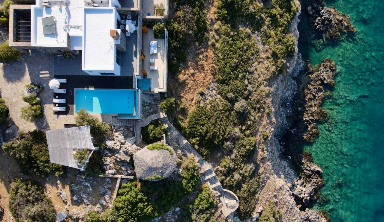 Villa Aiolos: Above The Sea, Within Agios Nikolaos Bagian luar foto