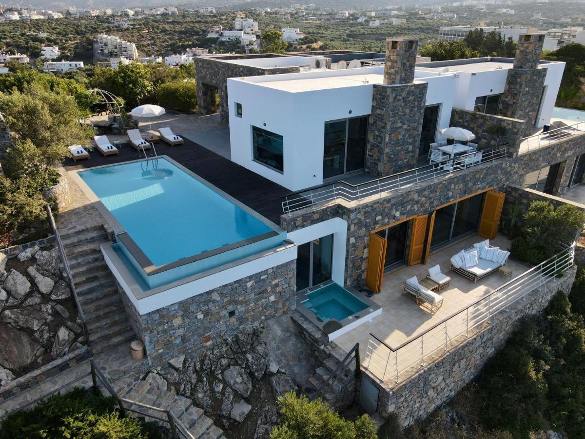 Villa Aiolos: Above The Sea, Within Agios Nikolaos Bagian luar foto