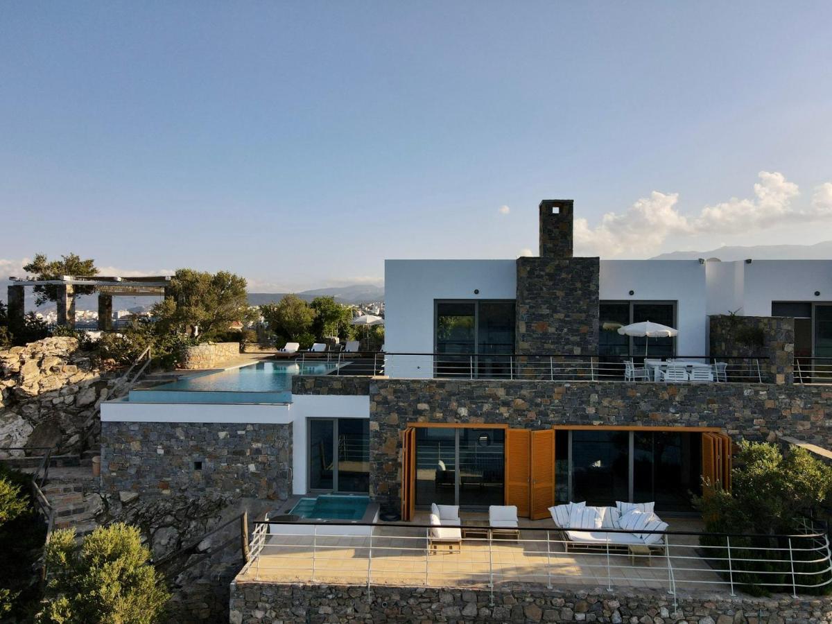 Villa Aiolos: Above The Sea, Within Agios Nikolaos Bagian luar foto
