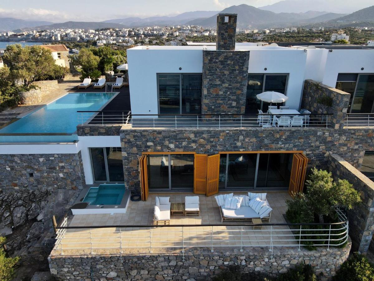 Villa Aiolos: Above The Sea, Within Agios Nikolaos Bagian luar foto