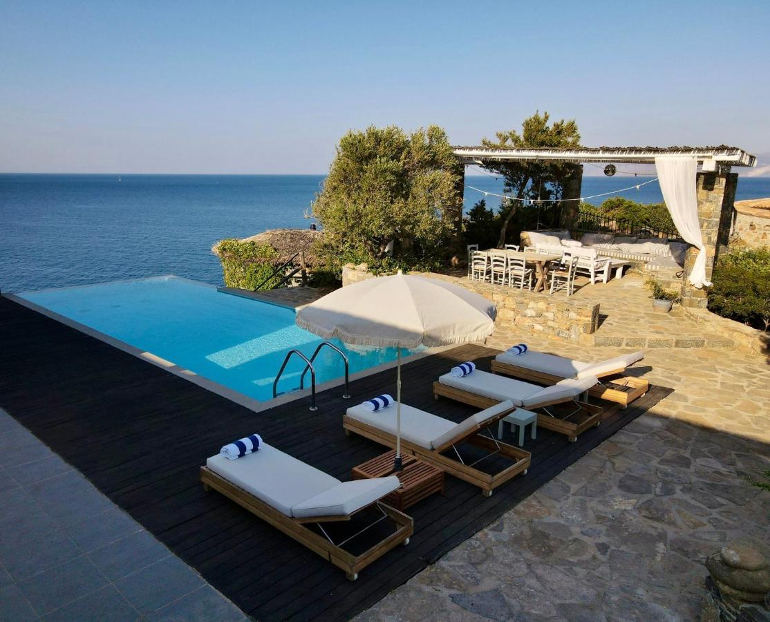 Villa Aiolos: Above The Sea, Within Agios Nikolaos Bagian luar foto